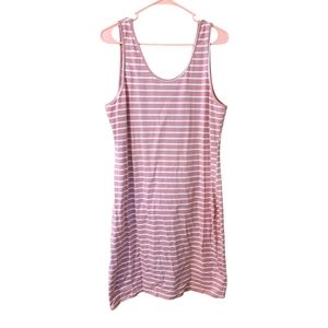 Blush Pink Stripped Maxi Dress